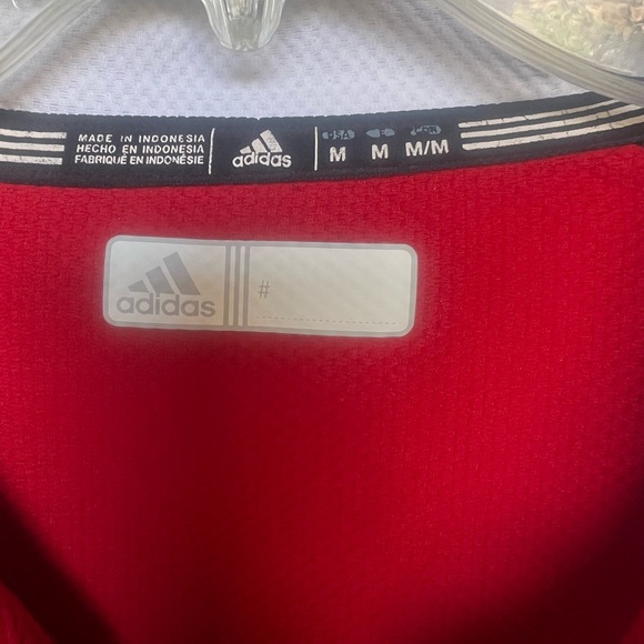 Adidas Red Quarter-Zip Pullover- Nebraska Cornhusker’s 🌽 Sz: Medium - Picture 2 of 3